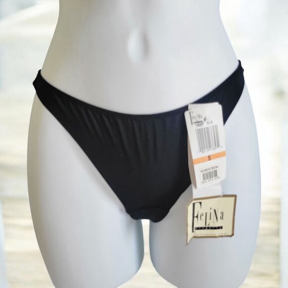 NWT Y2k Jezebel Black Sexy Thong Small Seamless bejeweled Blink - Picture 4 of 6